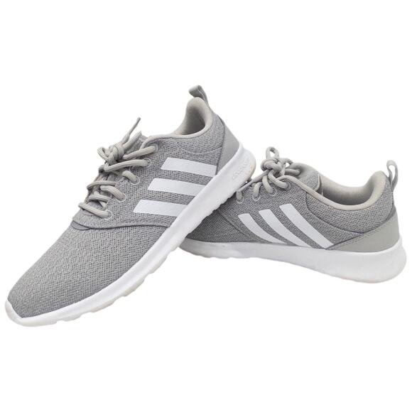 Adidas QT Racer 2.0 Women's Running Shoes Sneakers Gray White 7.5 - Picture 1 of 7